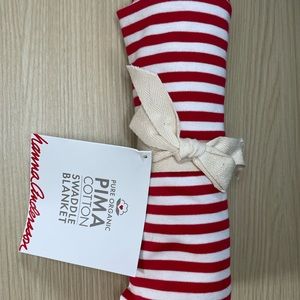 NWT HANNA ANDERSSON ORGANIC PIMA COTTON SWADDLE BLANKET